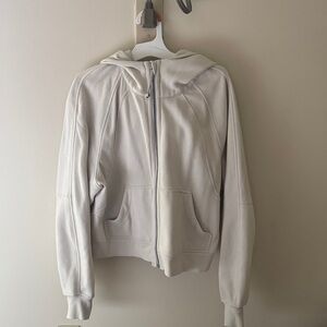 Lululemon beige oversized scuba hooded zip up